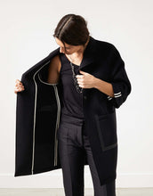 Load image into Gallery viewer, Neoprene Flower Coat in Black