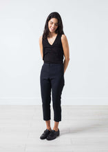 Load image into Gallery viewer, Wool Cropped Pant in Navy