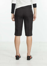 Load image into Gallery viewer, Square Stitch Knee Short in Black