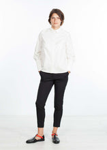 Load image into Gallery viewer, Trim Collar Poplin Blouse in Off White