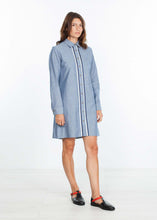 Load image into Gallery viewer, Chambray Shirtdress in Blue