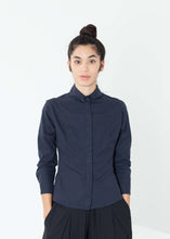 Load image into Gallery viewer, Wrinkled Tux Shirt in Navy