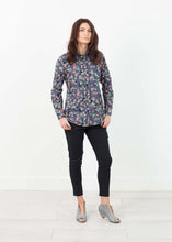 Load image into Gallery viewer, Long Sleeve Blouse in Black/Floral