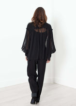 Load image into Gallery viewer, Poet Silk Sweater in Black