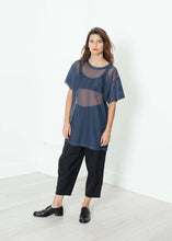 Load image into Gallery viewer, Mesh Over Dress in Navy