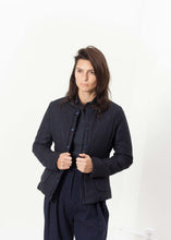 Load image into Gallery viewer, Camelia Reversible Jacket in Navy/Blue