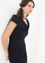 Load image into Gallery viewer, Asymmetric Dress in Black