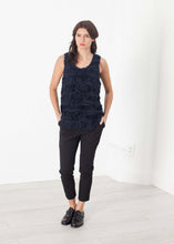 Load image into Gallery viewer, Ruffled Tank Top in Navy