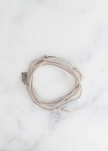 Load image into Gallery viewer, Bracelet 85 in Grey Silk/Silver