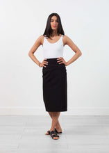 Load image into Gallery viewer, Long Pencil Skirt in Black