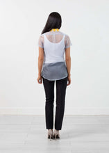 Load image into Gallery viewer, Sheer Button-Up Blouse in Pale Blue