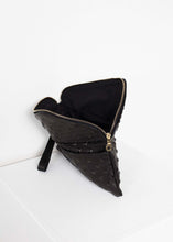 Load image into Gallery viewer, Roxanne Leather Clutch in Black