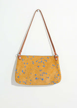 Load image into Gallery viewer, Ink Splatter Shoulder Bag in Mustard/Blue