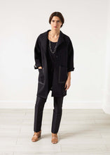 Load image into Gallery viewer, Neoprene Flower Coat in Black
