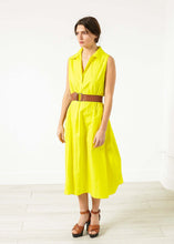 Load image into Gallery viewer, Balloon Cotton Dress in Yellow
