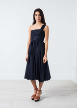 Load image into Gallery viewer, One Shoulder Dress in Navy
