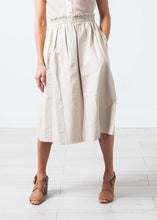 Load image into Gallery viewer, Eulera Leather Skirt in Cream
