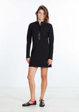 Load image into Gallery viewer, Fleece Jersey Dress in Black

