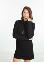Load image into Gallery viewer, Fleece Jersey Dress in Black
