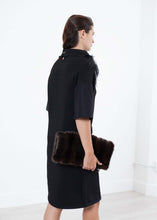 Load image into Gallery viewer, Ostrich Plume Dress in Black
