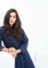 Load image into Gallery viewer, Sateen Trench in Navy
