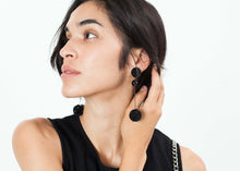 Load image into Gallery viewer, Drop Cluster Earring in Black
