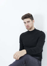 Load image into Gallery viewer, Merino Knit Turtleneck in Black
