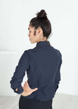 Load image into Gallery viewer, Wrinkled Tux Shirt in Navy
