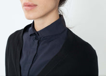 Load image into Gallery viewer, Wrinkled Tux Shirt in Navy

