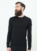 Load image into Gallery viewer, Button Shoulder Pullover in Black
