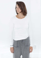 Load image into Gallery viewer, Stretch Tee in Milk
