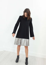 Load image into Gallery viewer, Border Dress in Black/Silver
