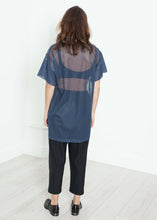 Load image into Gallery viewer, Mesh Over Dress in Navy

