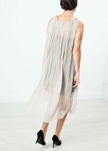Load image into Gallery viewer, Chiffon Cape Back Dress in Sand
