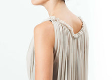 Load image into Gallery viewer, Chiffon Cape Back Dress in Sand
