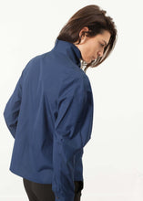 Load image into Gallery viewer, Full Collar Poplin Blouse in Navy
