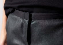 Load image into Gallery viewer, Leather Panel Trouser in Black
