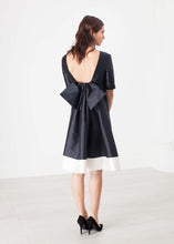 Load image into Gallery viewer, Tie Dress in Navy
