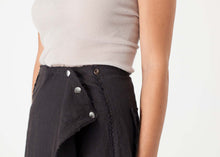 Load image into Gallery viewer, Wrap Snap Skirt in Black

