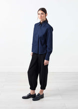 Load image into Gallery viewer, Sheer Silk Collar Button Up
