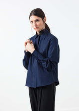 Load image into Gallery viewer, Sheer Silk Collar Button Up
