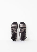Load image into Gallery viewer, Wrap Sandal in Black/Steel

