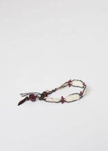 Load image into Gallery viewer, Garnet Bracelet in Frothy Pearl
