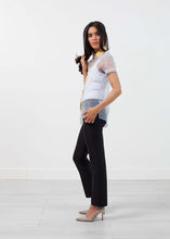 Load image into Gallery viewer, Sheer Button-Up Blouse in Pale Blue
