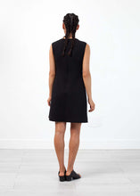 Load image into Gallery viewer, Neoprene Flower Dress in Black
